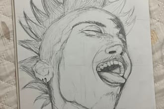 traditional art, sketch, lineart