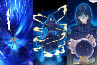 draw your fantasy isekai webtoon, manhwa, manga or action comic page