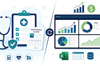 handle medical billing rcm and build power bi dashboards