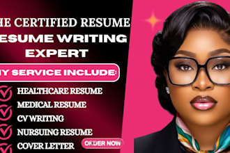 write ats resume CV for healthcare professionals nurses, doctor, lab technician