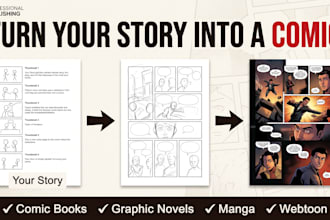 llustrate your comic book, graphic novel or comic pages