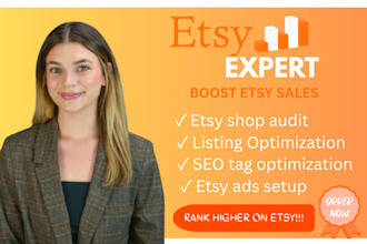 setup etsy shop with digital products, etsy print on demand and etsy SEO listing