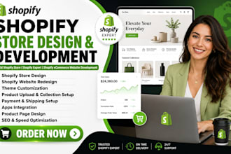build shopify store design shopify expert shopify ecommerce website development