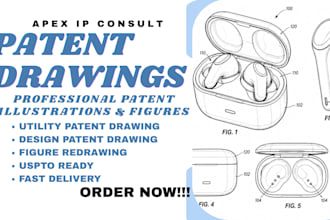 provide high quality design and utility patent drawings