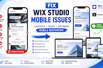 fix wix studio mobile issues layout bugs optimize wix website mobile responsive