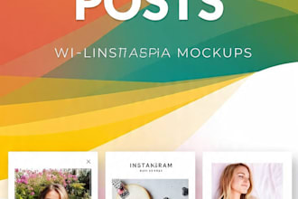 design 5 stunning instagram posts and reels covers in 24h
