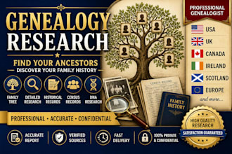 do USA UK canada genealogy, ancestry and family tree research