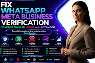 fix whatsapp meta business verification whatsapp cloud api twilio n8n automation