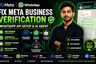 fix meta business verification whatsapp api setup whatsapp chatbot ai agent n8n