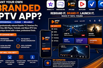 rebrand sparkle TV, smarter pro, iptv one, ibo player, tivimate, wave iptv app