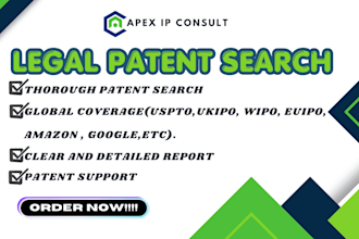 do trademark search, patent check of you product or idea