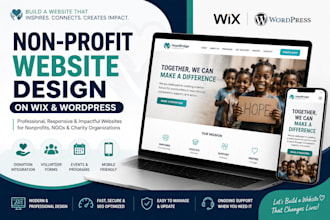 design nonprofit website, ngo website charity website, 501c3 fundraising website
