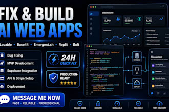 emergent sh expert lovable ai app development app bug fixing base44 ai webapp