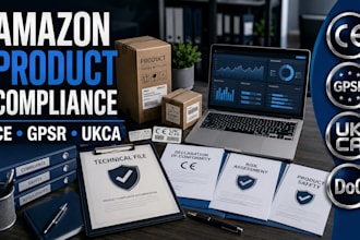 prepare amazon product compliance, ce, gpsr and technical documentation