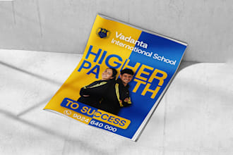 design professional school admission posters and flyers