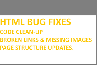 fix your HTML and responsive frontend bugs