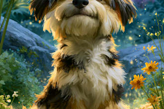 create amazing disney pet portrait