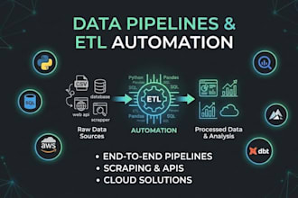 build python etl scripts for your data