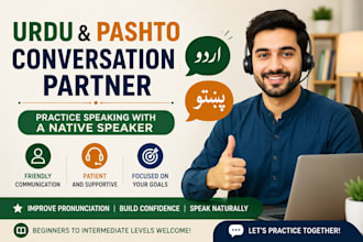 be your urdu and pashto conversation partner
