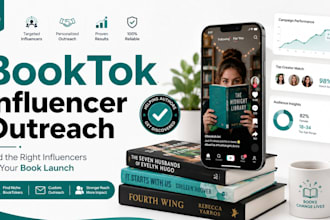 recruit booktok influencer to promote your book or ebook launch