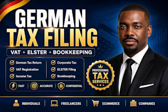 do german tax filing, german tax return, vat return, income tax and bookkeeping