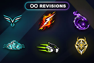 design a custom esports gaming team or clan logo