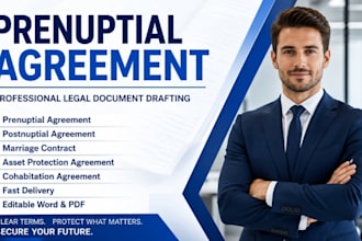 draft prenuptial postnuptial agreement asset protection family law contract