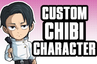 a custom chibi character illustration
