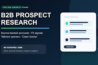 build a source backed b2b prospect list and outreach plan