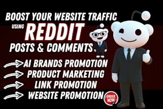 promote website via reddit SEO post and backlink marketing