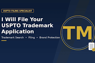 file your uspto trademark application as your filing specialist