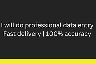 do data entry, copy paste, web research and canva design
