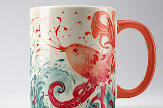 draw coffee mug design