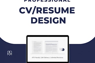 write professional CV, resume and cover letter for job