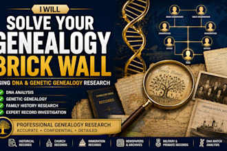 do professional german genealogy research and family tree