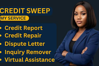 do public record report credit repair virtual assistance credit sweep