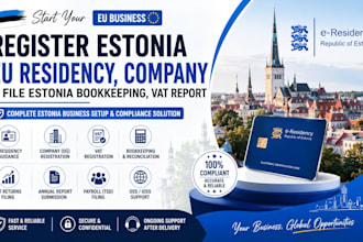 register estonia eu residency, company and file estonia bookkeeping, vat report