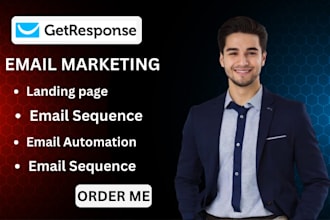 setup getresponse landing page email sequence email automation