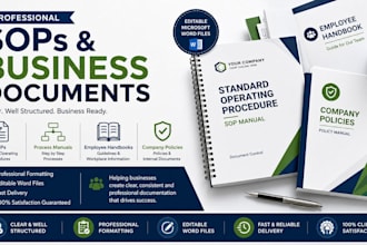 create professional sops, manuals and business documents