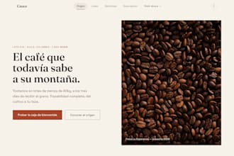 do a profesional landing page with react and tailwind