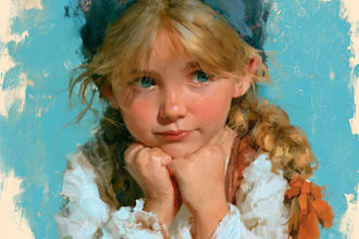 oil painting portrait and illustrations