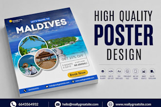 design a modern and professional business poster
