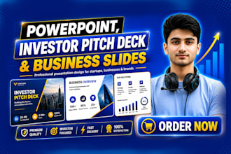 design powerpoint, investor, film, pitch deck, PPT making, presentation