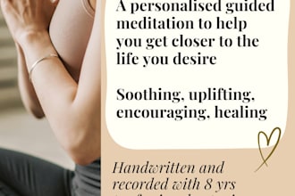 create you personalised meditations to help you feel better quickly