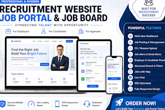 design recruitment website job portal job board recruitment agency website