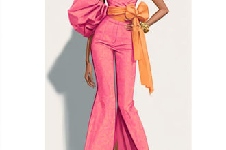 draw a fashion illustration or sketch