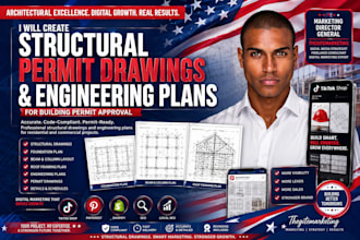prepare structural permit drawings and engineering plans for building permit