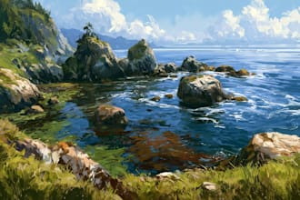 custom landscape oil painting