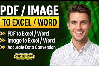 convert PDF or image to word and excel
