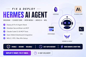 fix deploy hermes voice agent obsedian second brain claude code webui jarvis ai